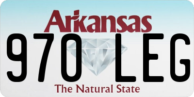 AR license plate 970LEG