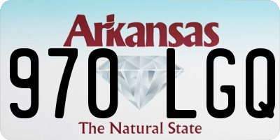AR license plate 970LGQ