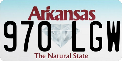 AR license plate 970LGW