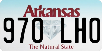 AR license plate 970LHO