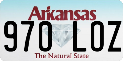 AR license plate 970LOZ
