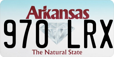 AR license plate 970LRX