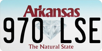 AR license plate 970LSE