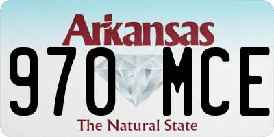 AR license plate 970MCE