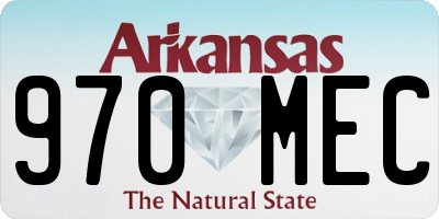 AR license plate 970MEC