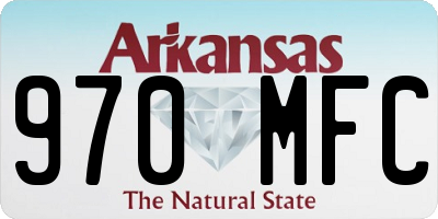 AR license plate 970MFC