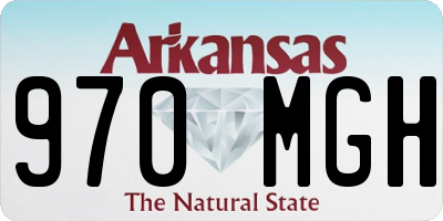 AR license plate 970MGH