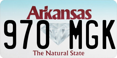 AR license plate 970MGK