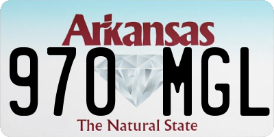 AR license plate 970MGL