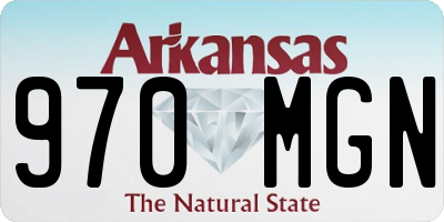 AR license plate 970MGN