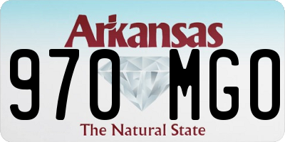 AR license plate 970MGO