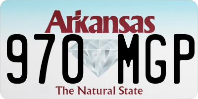 AR license plate 970MGP