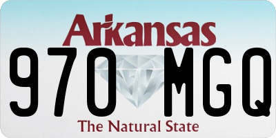 AR license plate 970MGQ