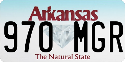 AR license plate 970MGR