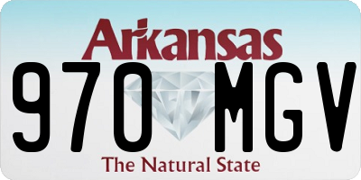 AR license plate 970MGV