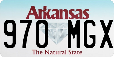 AR license plate 970MGX