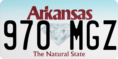 AR license plate 970MGZ