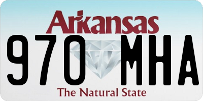 AR license plate 970MHA