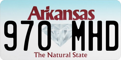 AR license plate 970MHD