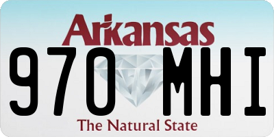 AR license plate 970MHI
