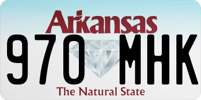 AR license plate 970MHK