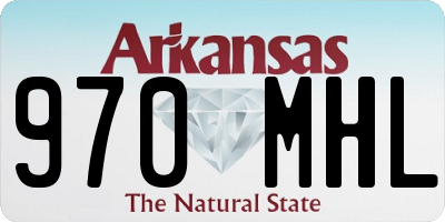 AR license plate 970MHL