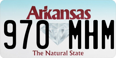 AR license plate 970MHM