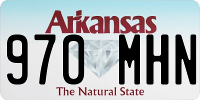 AR license plate 970MHN