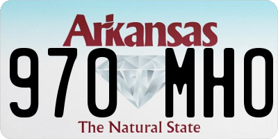 AR license plate 970MHO