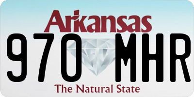 AR license plate 970MHR