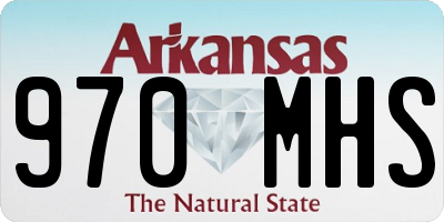AR license plate 970MHS