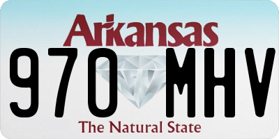 AR license plate 970MHV