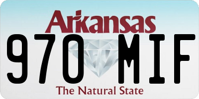 AR license plate 970MIF