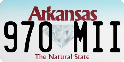 AR license plate 970MII