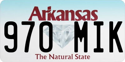 AR license plate 970MIK