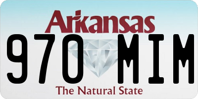 AR license plate 970MIM