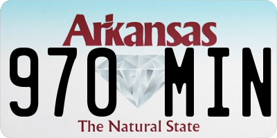 AR license plate 970MIN