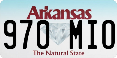 AR license plate 970MIO