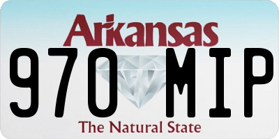 AR license plate 970MIP