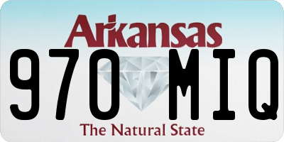 AR license plate 970MIQ