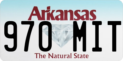 AR license plate 970MIT