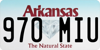 AR license plate 970MIU