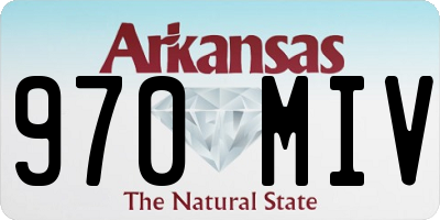 AR license plate 970MIV