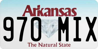 AR license plate 970MIX