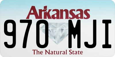 AR license plate 970MJI