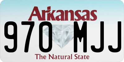 AR license plate 970MJJ
