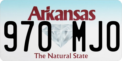AR license plate 970MJO