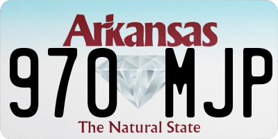 AR license plate 970MJP