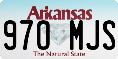 AR license plate 970MJS