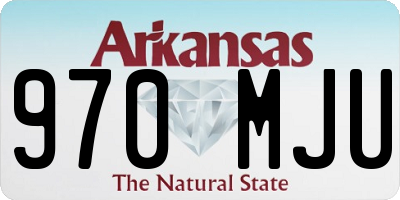 AR license plate 970MJU